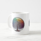 Levendig Zilver PRIDE bol Boom Koffiemok (Voorkant links)