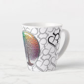 Levendig Zilver PRIDE bol Boom Latte Mok (Rechterhoek)