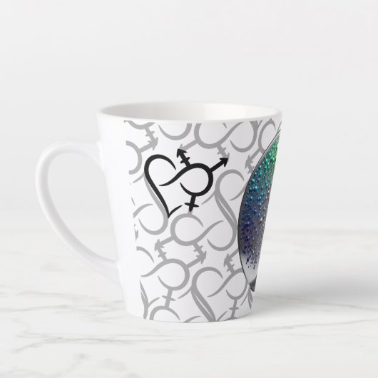 Levendig Zilver PRIDE bol Boom Latte Mok (Links)