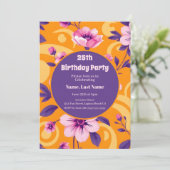 Levendig Zomer Bloem Patroon - Dopamine Dressing Kaart (Staand voorkant)