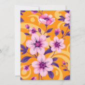 Levendig Zomer Bloem Patroon - Dopamine Dressing Kaart (Achterkant)