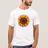 Levendig Zonnebloem T-shirt (Voorkant)