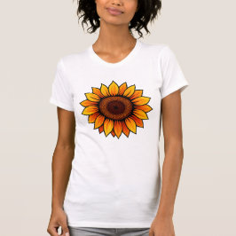 Levendig Zonnebloem T-shirt – voor vrouwen