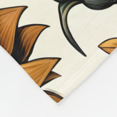 Levendig zonnebloempatroon fleece deken (Hoek)