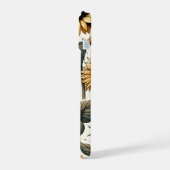 Levendig Zonnebloempatroon iPhone 15 Case (Linkerkant)