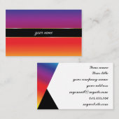 levendig zonnethema met elegante goudlijnen visitekaartje (Voorkant / Achterkant)