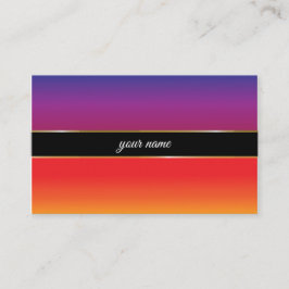 levendig zonnethema met elegante goudlijnen visitekaartje