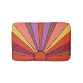 Levendig zonsondergang ontwerp badmat (Voorkant)