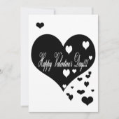 Levendig zwart en wit XOXO Feestdagenkaart (Voorkant)