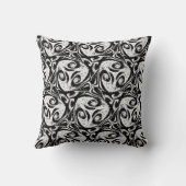 Levendig zwart-wit abstract  Cozy Kussen (Achterkant)