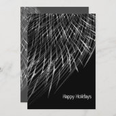 Levendig zwart-wit Easy Favoriet Seizoen Feestdagenkaart (Voorkant / Achterkant)