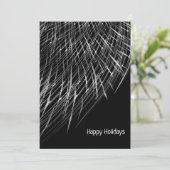 Levendig zwart-wit Easy Favoriet Seizoen Feestdagenkaart (Staand voorkant)