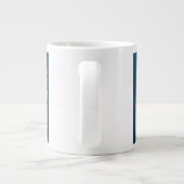 Levendige 3D-bloemen Grote Koffiekop (Achterkant)