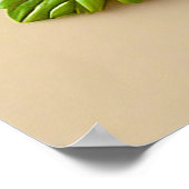 🌸 Levendige 3D bloemenoplossing Moderne kleurenep Poster (Hoek)