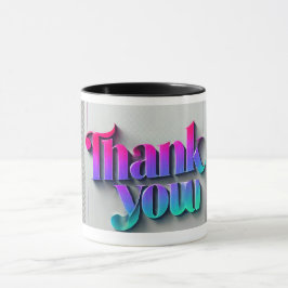 Levendige 3D dank u Mok