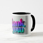 Levendige 3D dank u Mok (Voorkant rechts)