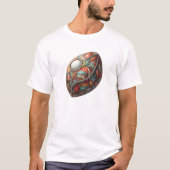 Levendige 3D geometrische ei kunst T-shirt (Voorkant)