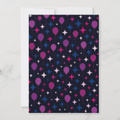 Levendige 3e verjaardag | Roze Blauwe Confetti Kaart (Achterkant)