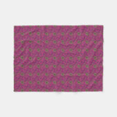 Levendige 60s Psychedelische Paisley Retro Draaiko Fleece Deken (Voorkant (Horizontaal))