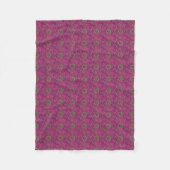 Levendige 60s Psychedelische Paisley Retro Draaiko Fleece Deken (Voorkant)