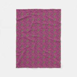 Levendige 60s Psychedelische Paisley Retro Draaiko Fleece Deken