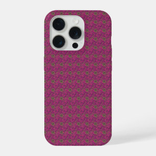 Levendige 60s psychedelische paisley retro draaiko iPhone 15 pro case