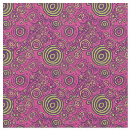 Levendige 60s Psychedelische Paisley Retro Draaiko Stof