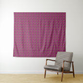 Levendige 60s Psychedelische Paisley Retro Draaiko Wandkleed (In Situ (horizontaal))