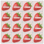 Levendige aardbeienjamlabels vinyl stickers (Voorkant)