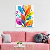 Levendige Abstract Kleurrijke Boom Des Levens Bota Canvas Afdruk (Insitu (Woonkamer))