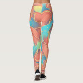 Levendige Abstract Leggings (Achterkant)