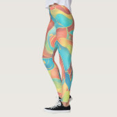 Levendige Abstract Leggings (Links)