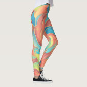 Levendige Abstract Leggings (Rechts)