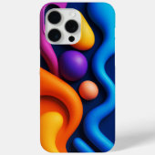 Levendige Abstracte 3D-vormen Case-Mate iPhone Case (Achterkant)