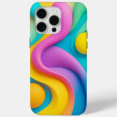 Levendige Abstracte 3D-vormen Case-Mate iPhone Case (Achterkant)
