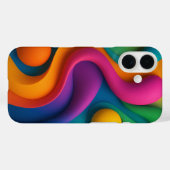 Levendige Abstracte 3D-vormen Case-Mate iPhone Case (Achterkant (horizontaal))