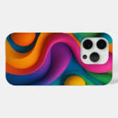 Levendige Abstracte 3D-vormen Case-Mate iPhone Case (Achterkant (horizontaal))
