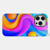 Levendige Abstracte 3D-vormen iPhone Hoesje (Achterkant horizontaal)