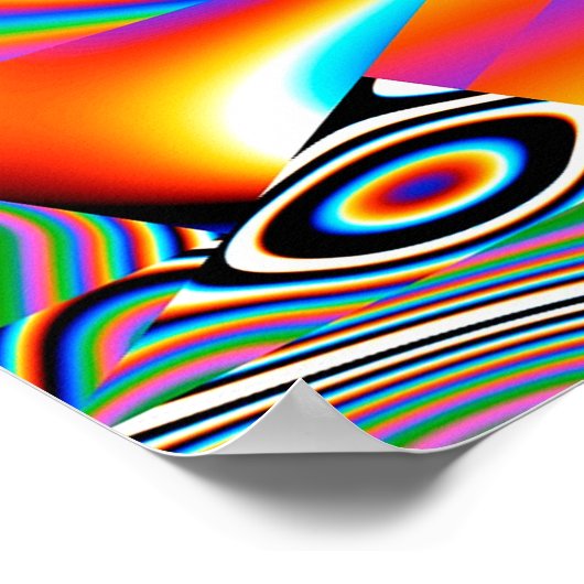 Levendige abstracte achtergrond. Kleurrijk patroon Poster (Hoek)