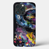 Levendige Abstracte Astronaut Hoofd Digitale Kunst Case-Mate iPhone Case (Achterkant)