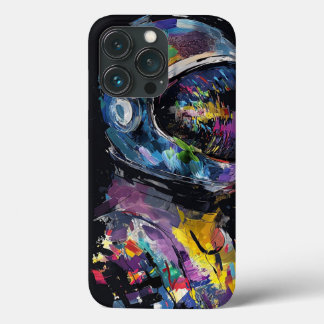 Levendige Abstracte Astronaut Hoofd Digitale Kunst Case-Mate iPhone Case