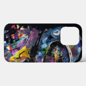 Levendige Abstracte Astronaut Hoofd Digitale Kunst Case-Mate iPhone Case (Achterkant (horizontaal))
