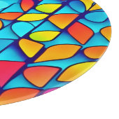 Levendige Abstracte bladburst Snijplank (Hoek)