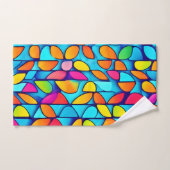 Levendige Abstracte Bladuitbarsting Bad Handdoek (Handdoek)