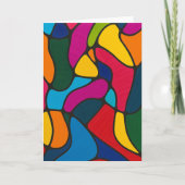 Levendige Abstracte blanco Kaart (Voorkant)