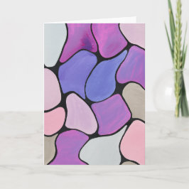 Levendige Abstracte blanco notitie Kaart