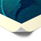 Levendige Abstracte bloemen schoonheid Poster (Hoek)