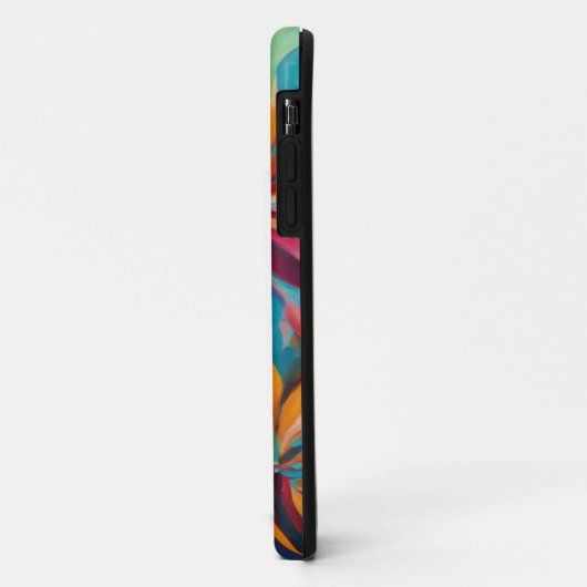 Levendige Abstracte Bloemen Telefoonhoes Case-Mate iPhone Case (Achterkant/links)