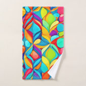 Levendige Abstracte bloemenexplosie Bad Handdoek (Handdoek)