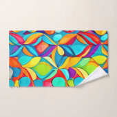 Levendige Abstracte bloemenexplosie Bad Handdoek (Handdoek)